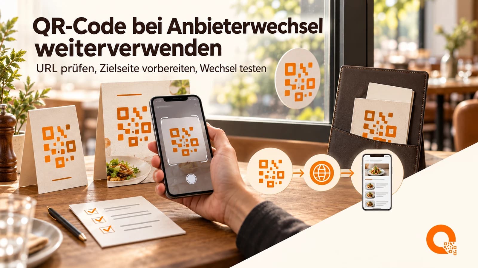 QR-Speisekarte beim Anbieterwechsel: die gedruckte URL erhalten