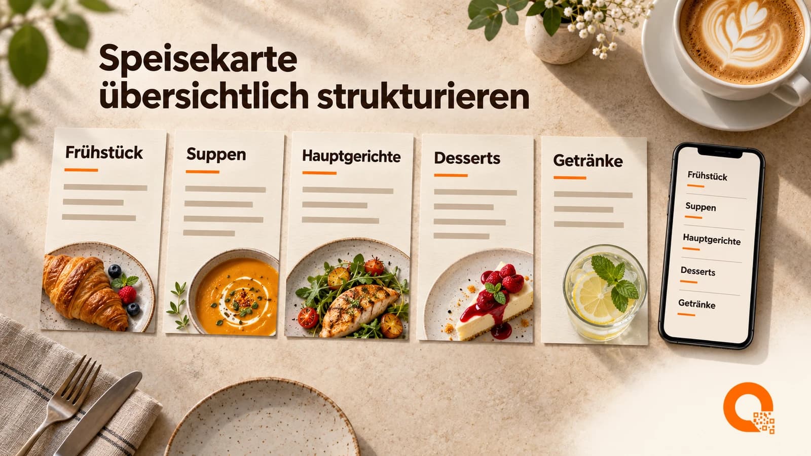 Speisekarten-Kategorien strukturieren: Gäste finden schneller ihr Gericht